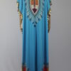 African Dashiki Blue Tall Shirts with Sides Slit - Image 4