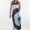 U-Neck-Sleeveless-Irregular-Print-Casual-Maxi-Dress - Image 4